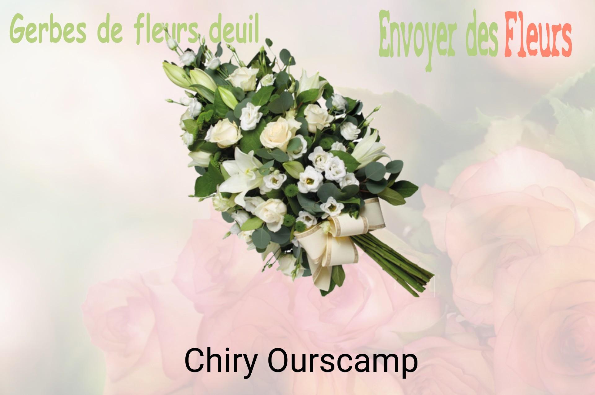 Gerbe de fleurs de deuil livrée à Chiry-Ourscamp